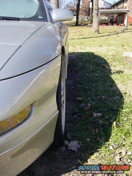 Front wheel/fender alignment

