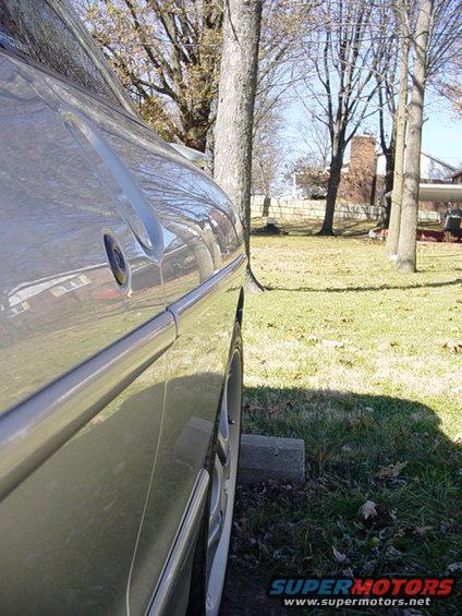 Rear wheel/fender alignment