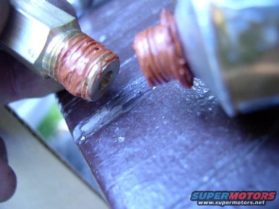 For the actual fitting to rad sealing I relied on ultra-copper sealant.