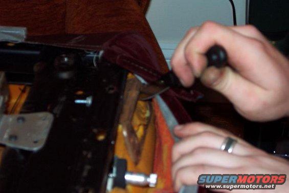 Installing the bracket for the seat mount controll