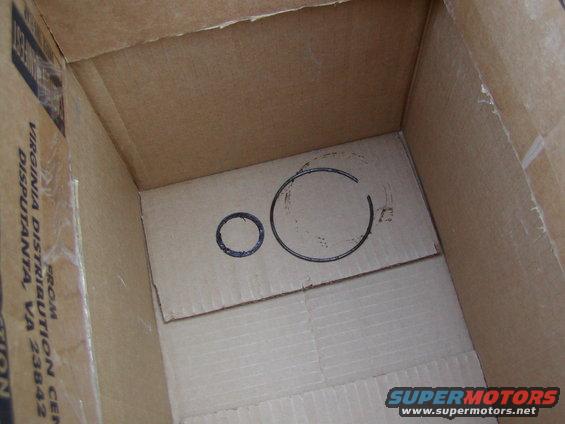 the outer ring and inner snap ring removed