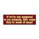 1978 Ford Mustang II - A bumper sticker with a humorous quote about eating meat is shown, along with a website logo.