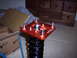 1995 Ford Probe - An orange K-Sport adjustable strut mount is shown with a black coilover spring and surrounding boxes.
