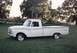 1966 Ford F-100 - Side view of a white 1966 Ford F-100 pickup truck with black trim.