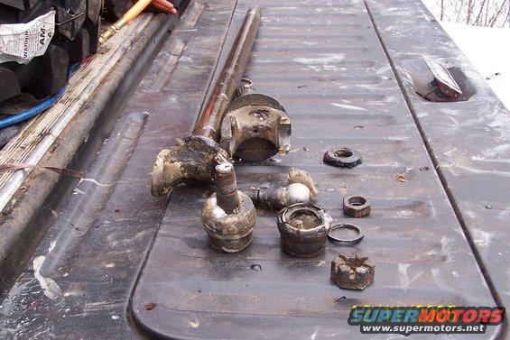 Pile of car parts on a conveyor belt