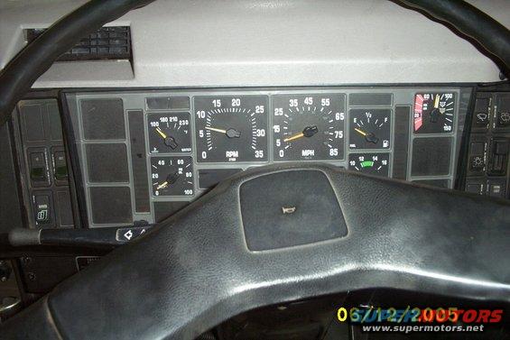 Driver's instrument Cluster