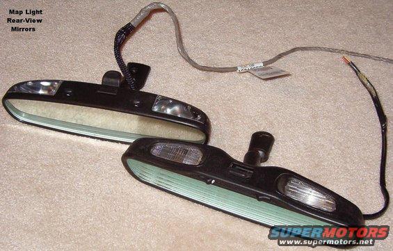 mirrorsmap.jpg SOLD RV Mirrors w/ Map Lights, wiring pigtail, & mounting button.