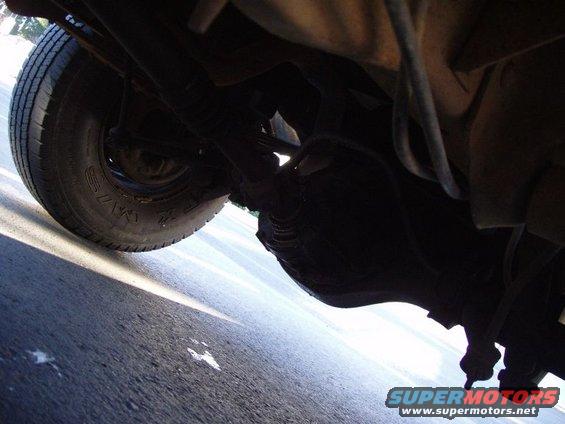 My leaky rear. (note the fresh oil on the ground below it)