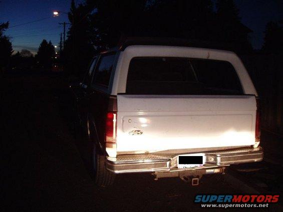 the rear end, while it sat over at  the previous owners house.

I need to find a new rear bumper for it. (the front im keeping until i can swap to an expensive aftermarket one with winch)