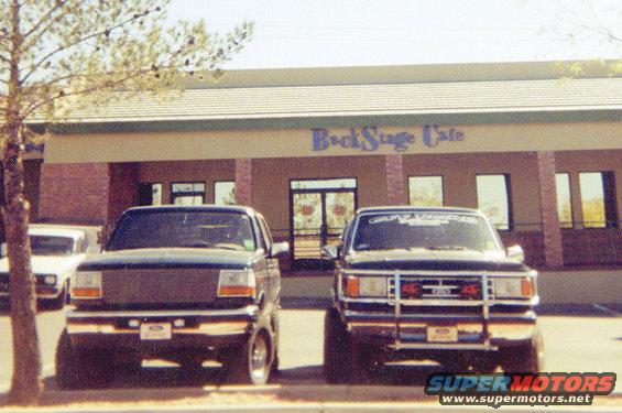 The fearxfour and a friends bronco. (pre 6" superlift both trucks)