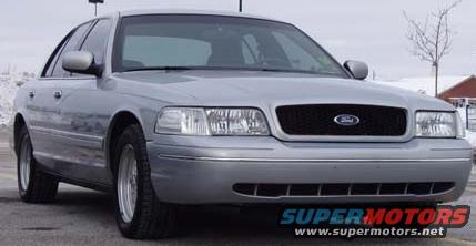 Silver 2002 Ford Crown Victoria front view