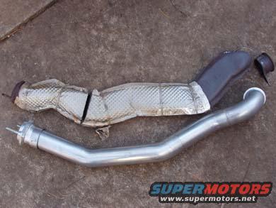 Comparison of stock & DPP downpipe 
