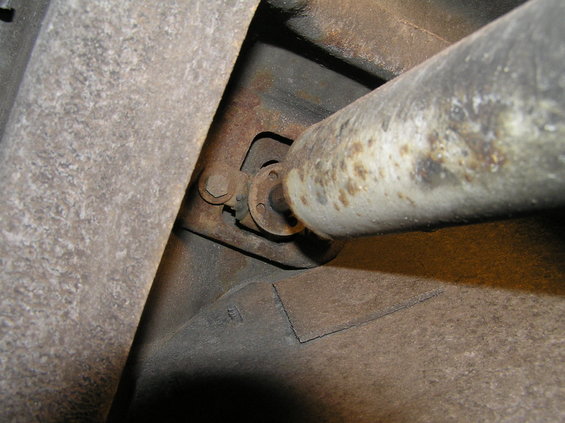 pc220003.jpg 1/2" socket for the two top bolts and a really long extension (or several extensions) are needed to get to these bolts. Make sure to wear eye protection as sand/grit will constantly fall into your face as you remove and install shocks.