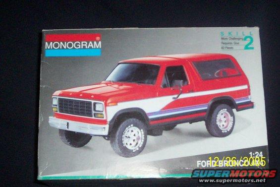 Monogram Ford Bronco model kit box art