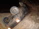 1996 Jeep Cherokee - This 1996 Jeep Cherokee has rolled onto its side, resting in a dirt embankment.
