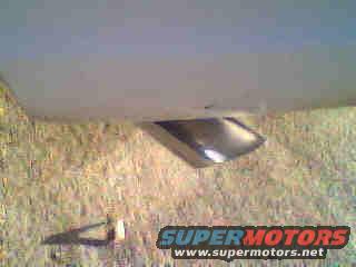 Chrome trim piece on a car