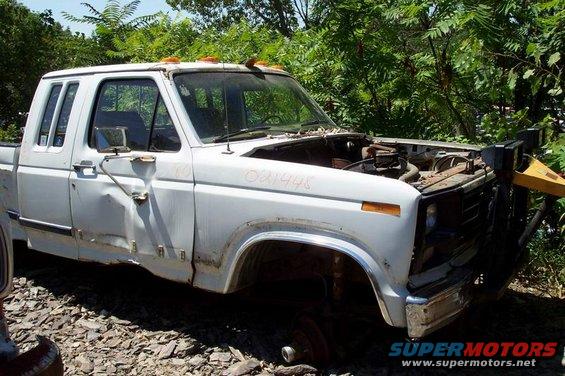 This F250 gave up it's hood for the final round of body work on Rosie. 