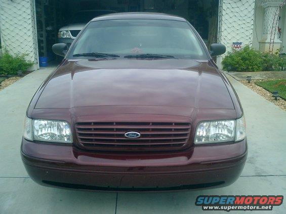front headsdown shot, grille is color matched as this is how it came from the factory.