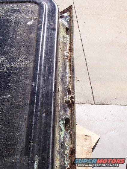 picture-019-lower-door-rust.jpg Here you can see where water collects at the seam and rusts the doors.  A few passes with a wire wheel will fix the rust. 