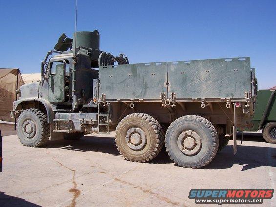 U.S. Marine Corps' newest vehicle. Osh Kosh 7-ton.  12L turbocharged Caterpillar engine putting out 1500 lb. ft torque.