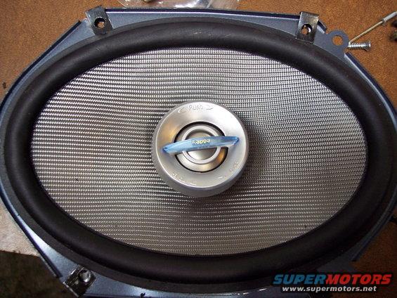 Car speaker with "Kappa" branding on the center dome