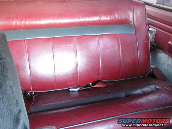 Leather Seats, Back to Front!