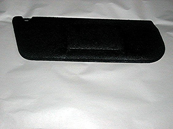 Black textured sun visor with a curved edge and a central crease