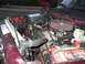 2001 Dodge 1500 - The engine bay of a 2001 Dodge 1500, showing the engine and various components under the hood.