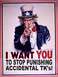 1986 Ford Bronco - This is a propaganda poster Uncle Sam pointing directly at the viewer with a message about accidental TKs.