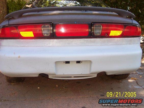 custm made bumper(by me) houses my custom dual straight through exhaust