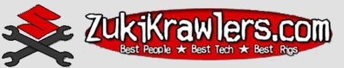 Suzuki logo with crossed wrenches and ZukiKrawlers.com text
