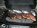1979 Ford Bronco - Steaks and potatoes are grilled to perfection on a Char-Broil grill.