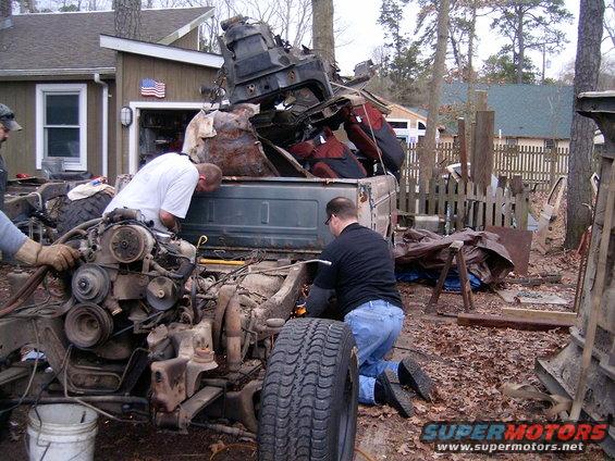 still working on rear cab xmember