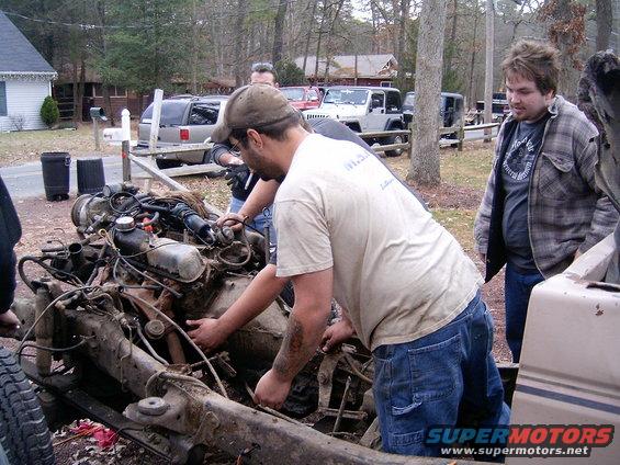 tranny coming out of the F250