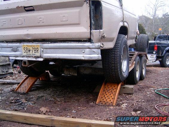 walks right up the trailer