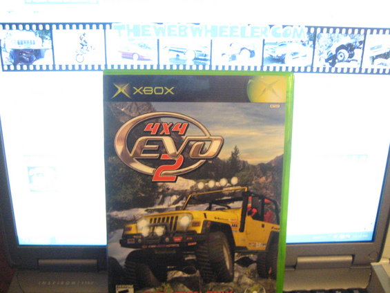 Xbox 4x4 EVO 2 game case with yellow Jeep on cover