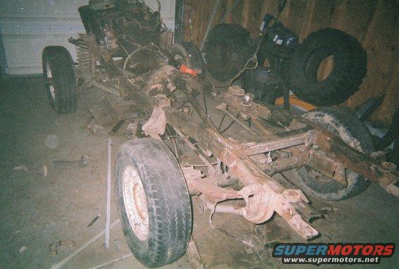 Here is one of frame with the body just pulled off.