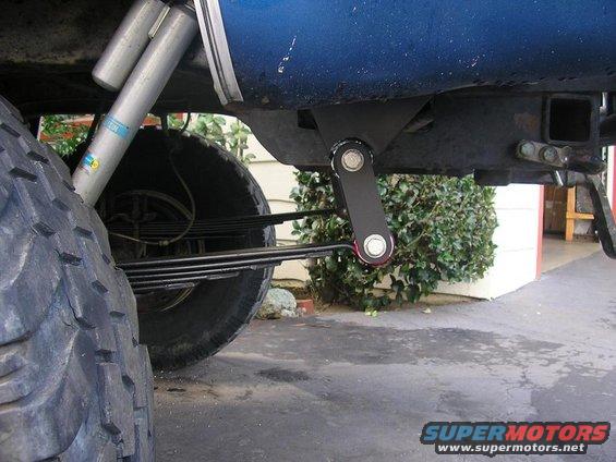 Rear suspension with Bilstein shocks and leaf springs