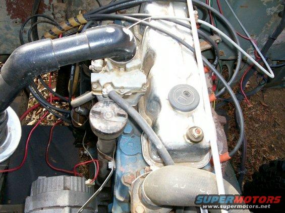 Top of CJ2A Holley carb