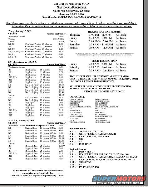 calspdwyschdjan27.jpg California Speedway Event schedule
For actual list go to www.calclub.com - click on entry form - click on schedule - download pdf schedule.