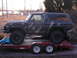 1979 Ford Bronco - This 1979 Ford Bronco, painted in camouflage, is seen loaded onto a trailer.