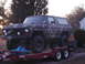 1979 Ford Bronco - This Ford Bronco is on a trailer, possibly being transported.