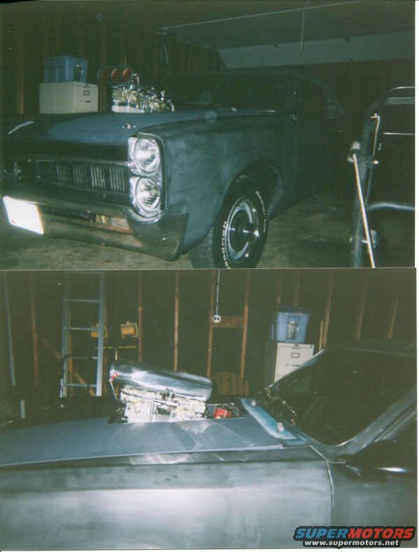 after cutting the hood for first tunnel ram set up.