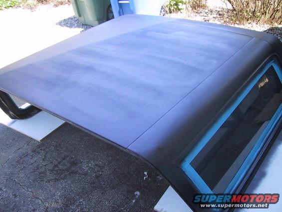 Painting the top.