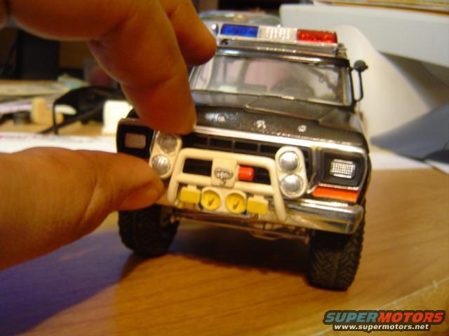 1979 Ford Bronco police model with push bar and lights