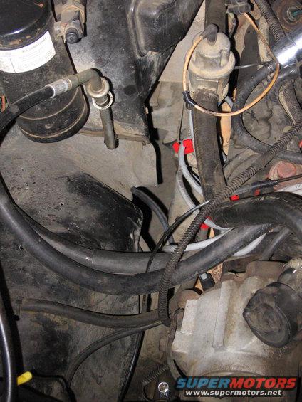 Passenger side engine compartment