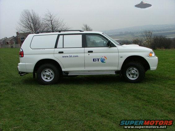 White panel van SUV with www.bt.com and BT logo on side
