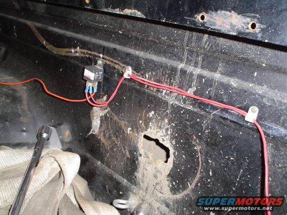 relay with the load wires attached to #'s 87 and the main power attached to #30