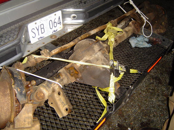 Headed up to Howards to get another axle, this one a D44HD