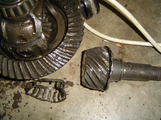 Pinion came loose and ate the gears